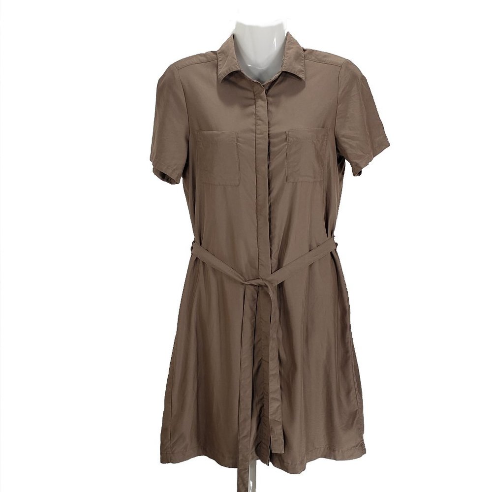 Uniqlo Tan Shirt Dress